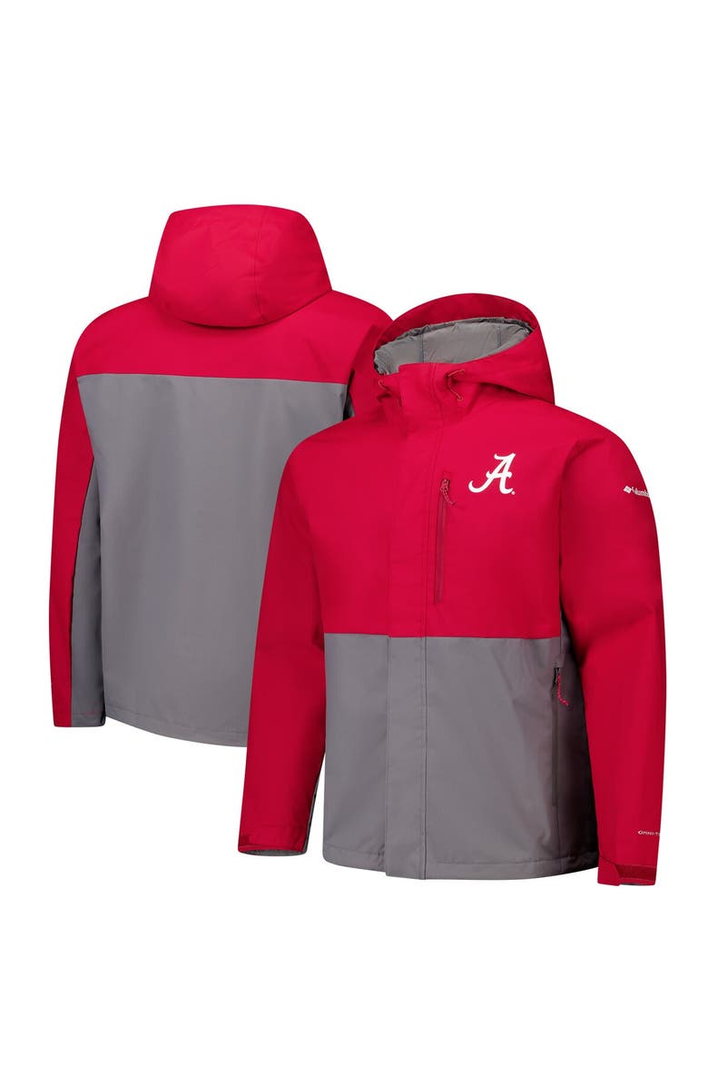 Columbia Men's Columbia  Crimson Alabama Crimson Tide Field Bound Omni-Tech<sup>™</sup> Full-Zip Jacket, Main, color, Crimson