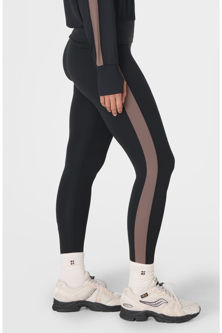 All Day 7/8 Side Stripe Leggings, Alternate, color, BLACK TAUPE
