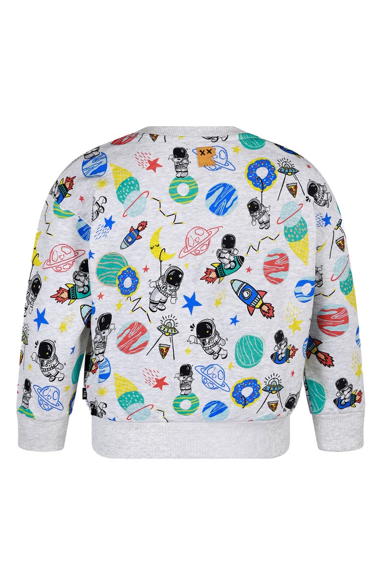 Rock Your Kid Kids' Crewneck French Terry Sweatshirt, Alternate, color, Rocket Grey