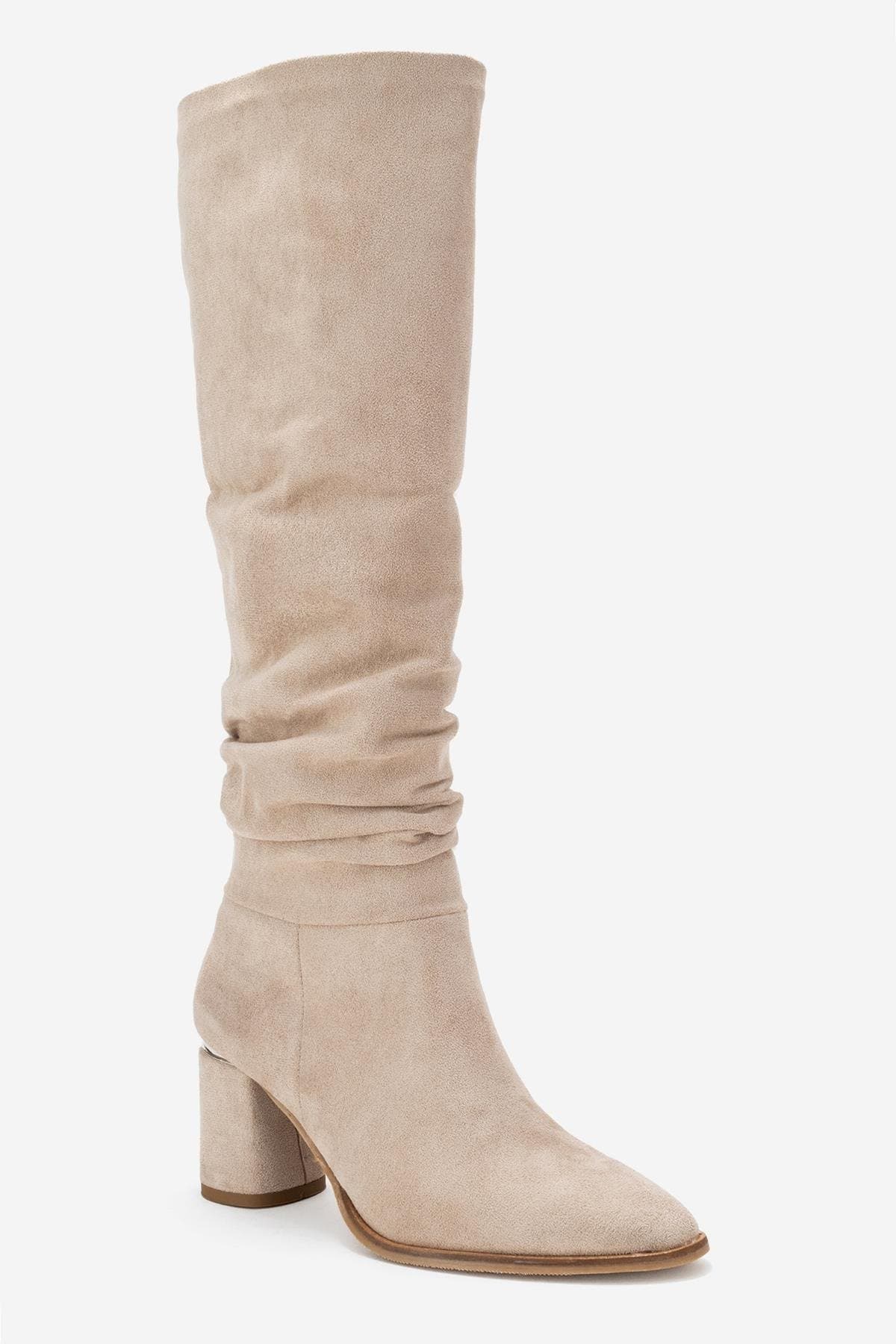 Brown Suede Faux Leather