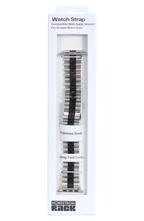 Stainless Steel Bracelet Apple Watch® Watchband (Universal Fit)