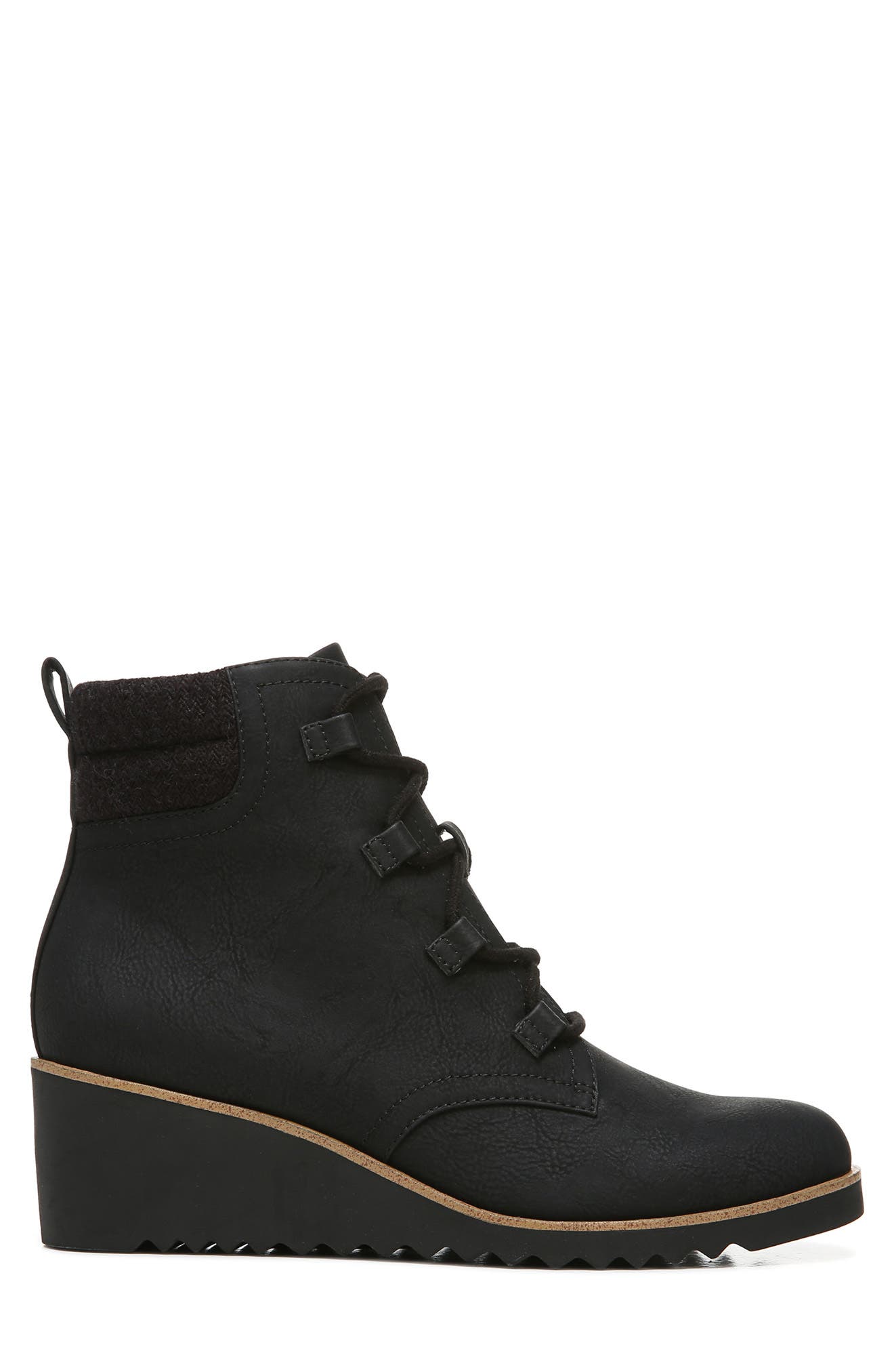 LifeStride Zone Lace-Up Wedge Bootie, Alternate, color, 