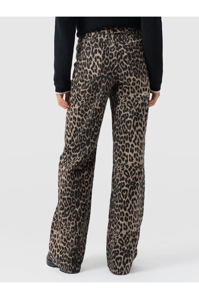 Adjustable Wide Leg Jean, Alternate, color, Leopard