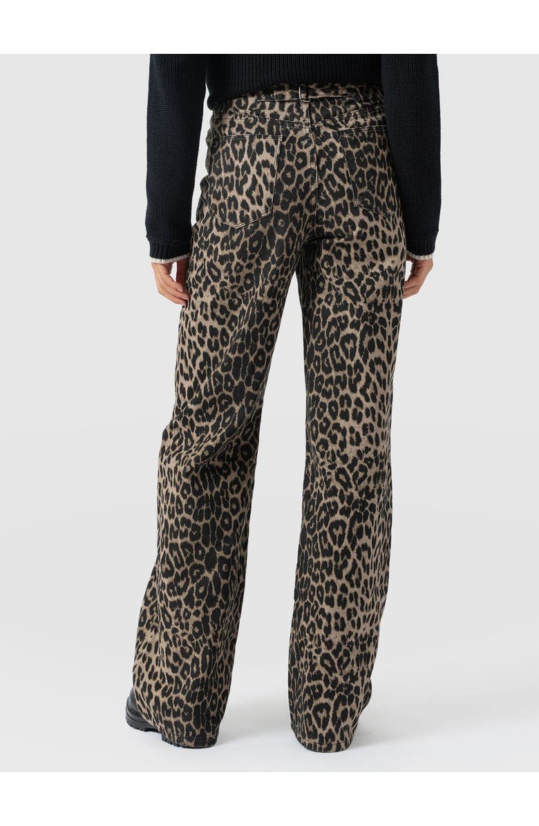 Saint + Sofia Adjustable Wide Leg Jean, Alternate, color, Leopard