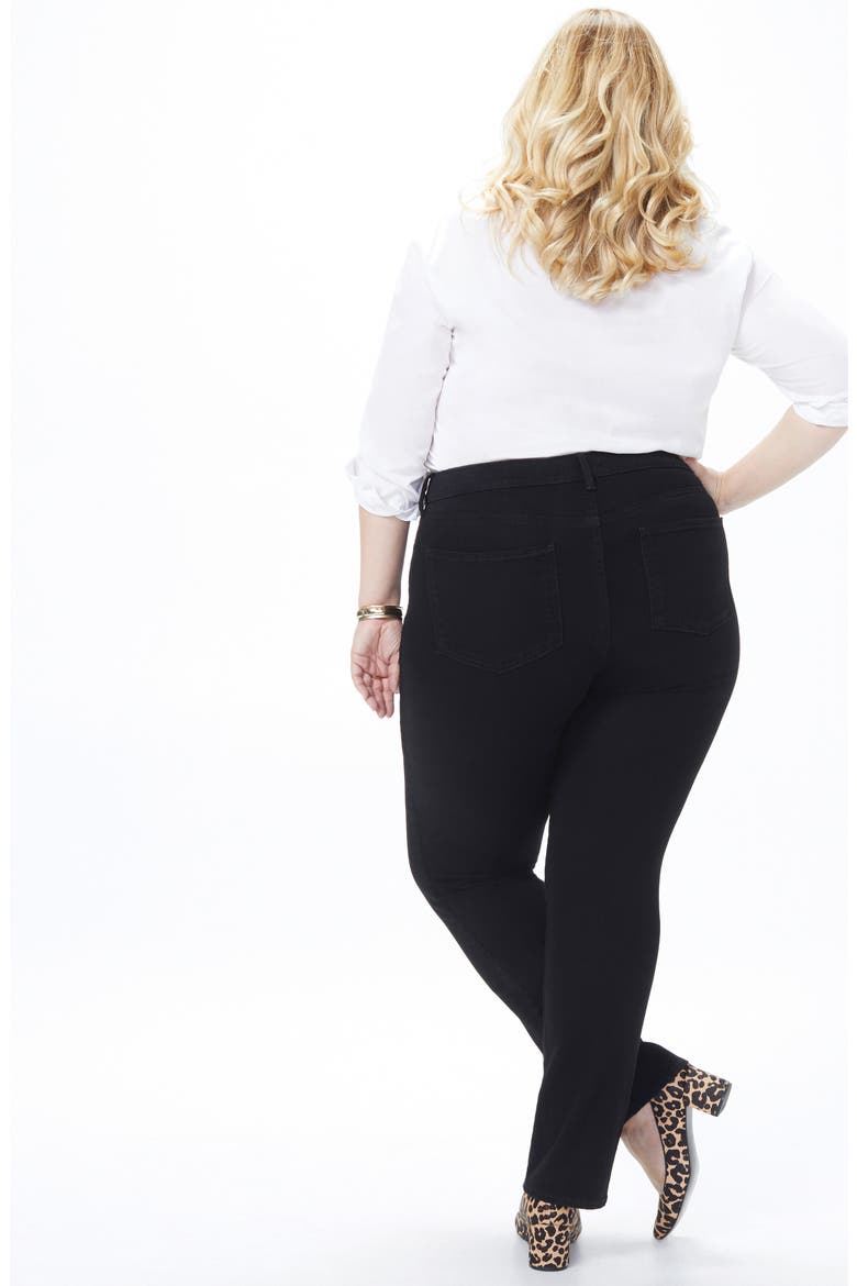 Marilyn Straight Leg Jeans, Alternate, color, BLACK