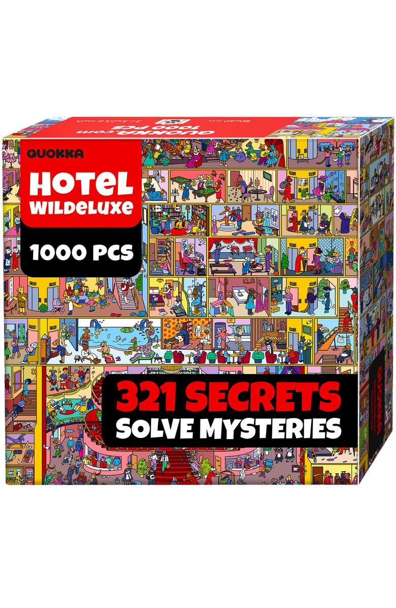 Quokka 1000 Piece Puzzle for Adults and Teens - Animal Bash, Desert Whirl & Hotel Wildeluxe, Main, color, Wildeluxe