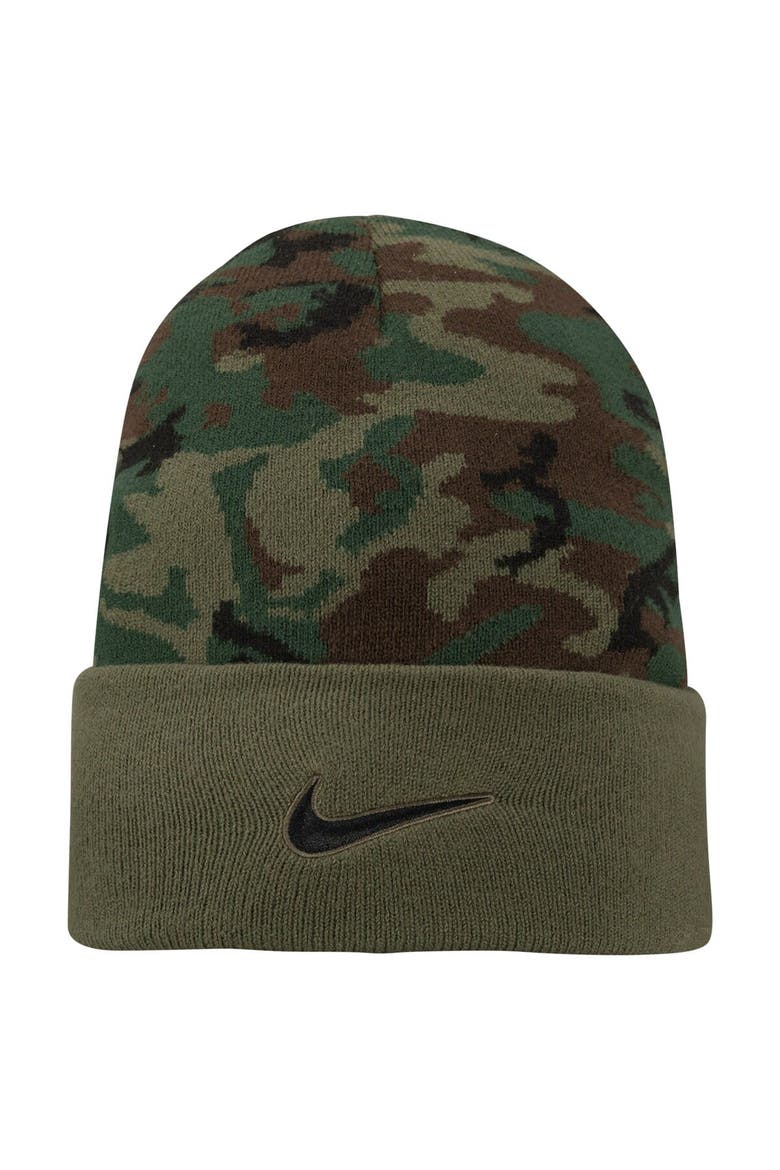 Men's Nike Camo Washington State Cougars Military Pack Cuffed Knit Hat, Alternate, color, Camo