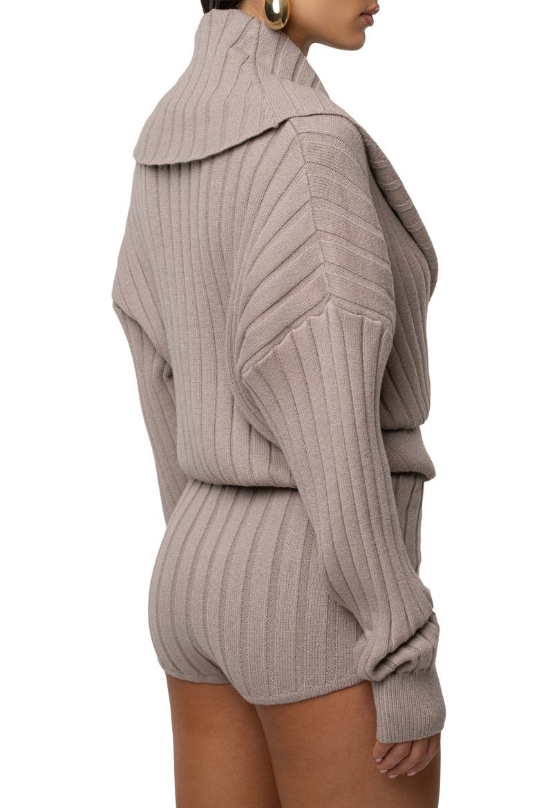 Ease Forward Knit Top, Alternate, color, Taupe