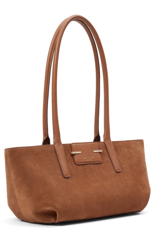 Rag & Bone Realm Suede Satchel In Golden Brown