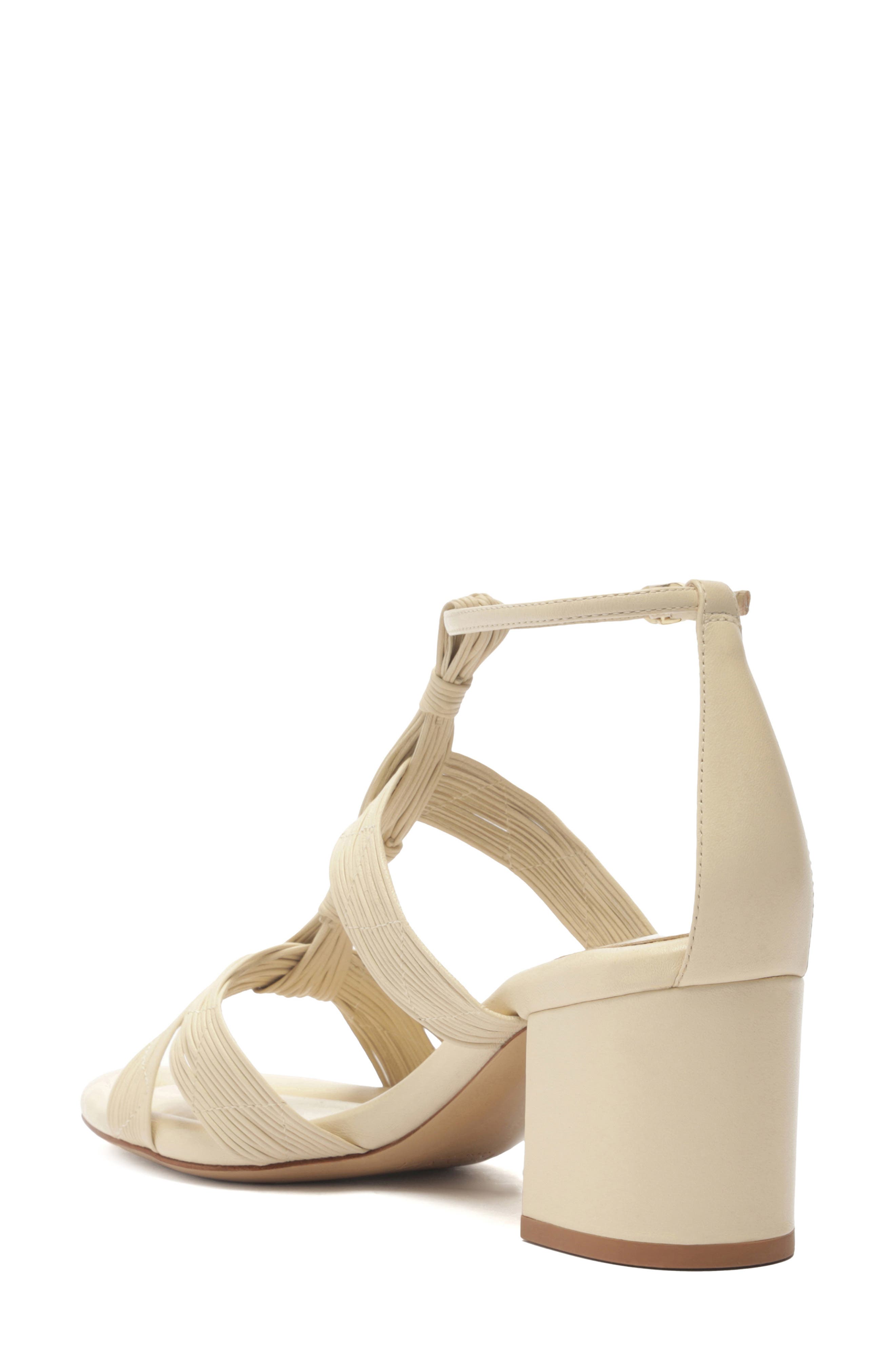 Alexandre Birman Olga Block Heel Sandal, Alternate, color, Eggshell
