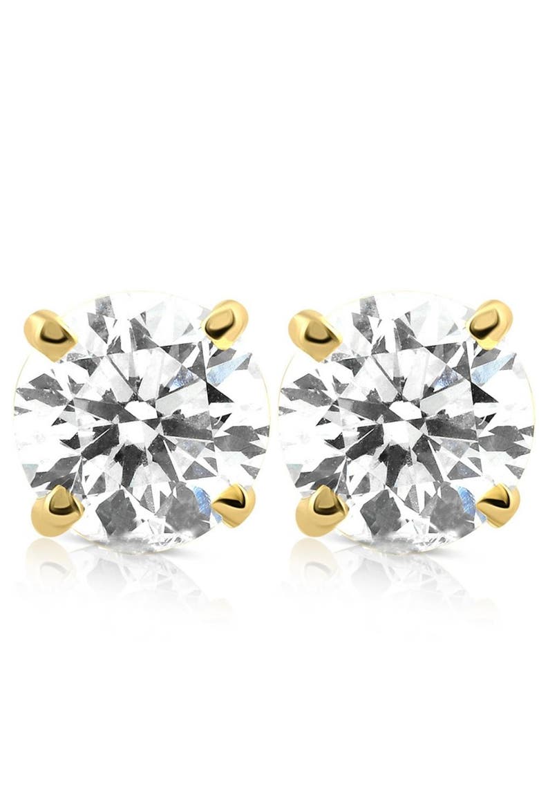 1 1/4 Ct Diamond Screw Back Studs 14k Gold Lab Grown, Main, color, 14k Yellow Gold