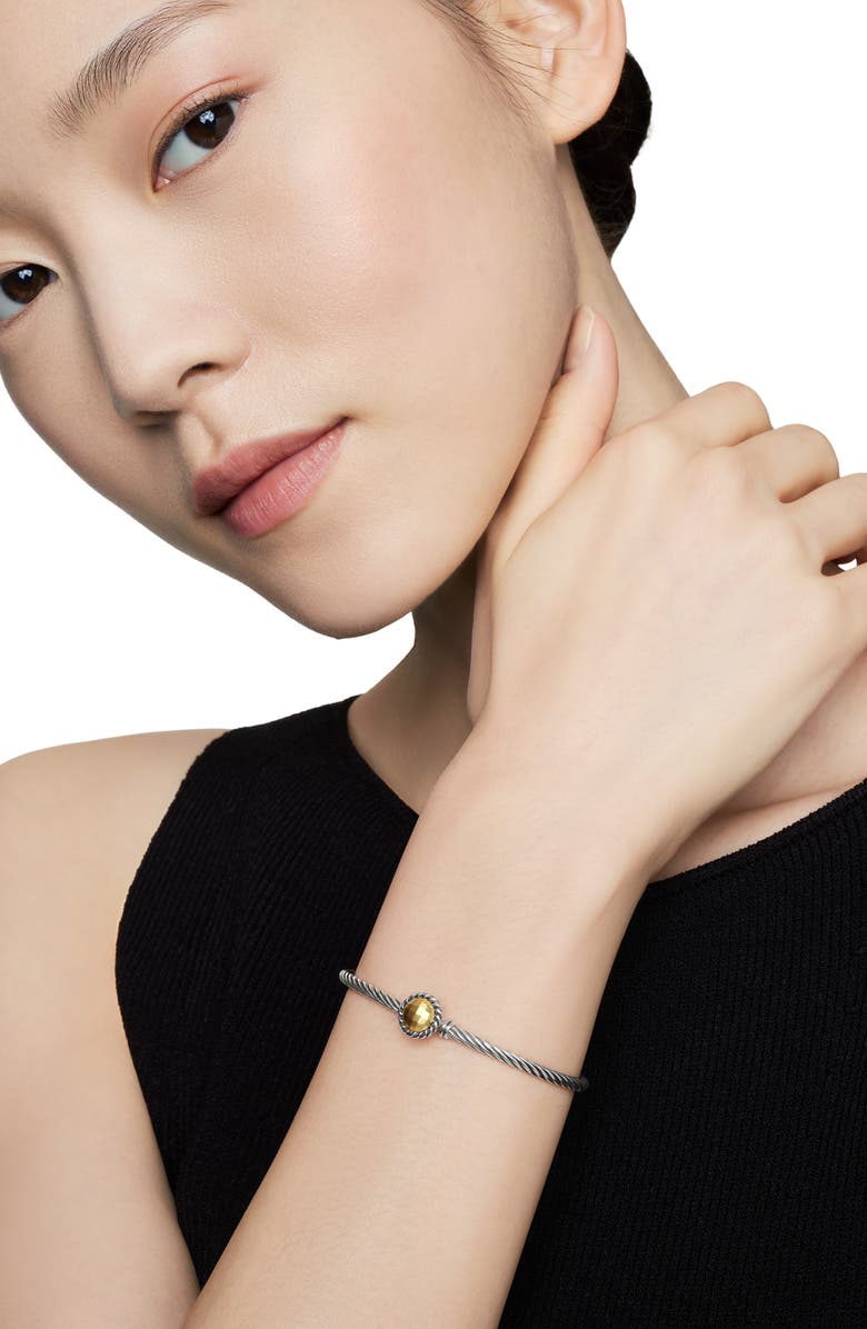 David Yurman Châtelaine Bracelet with Gold Dome and 18K Gold, Alternate, color,