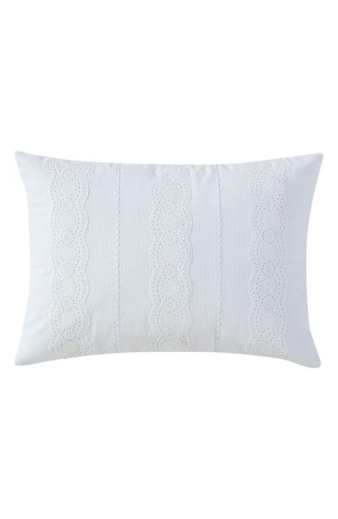 Eyelet Trim Accent Pillow