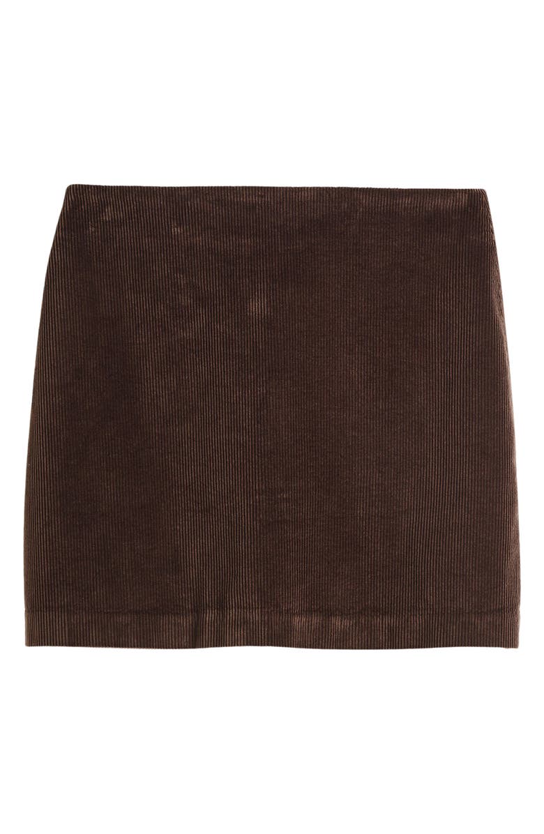 Madewell Corduroy Miniskirt, Alternate, color, Dark Carob
