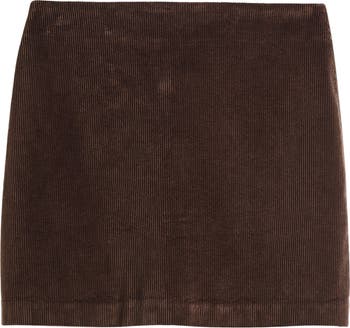 Corduroy Miniskirt