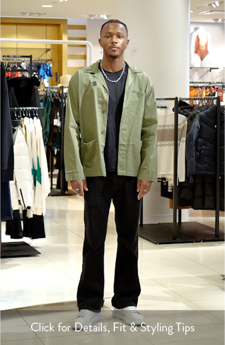 Soft Fade Cotton Twill Button-Up Chore Coat, sales video thumbnail