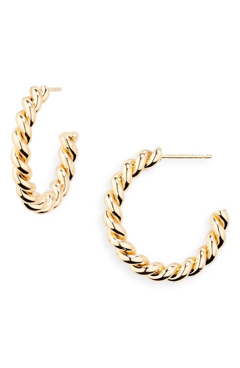 Twist Hoop Earrings