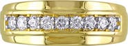 DELMAR Men's Diamond Wedding Band Ring - 0.495ct.