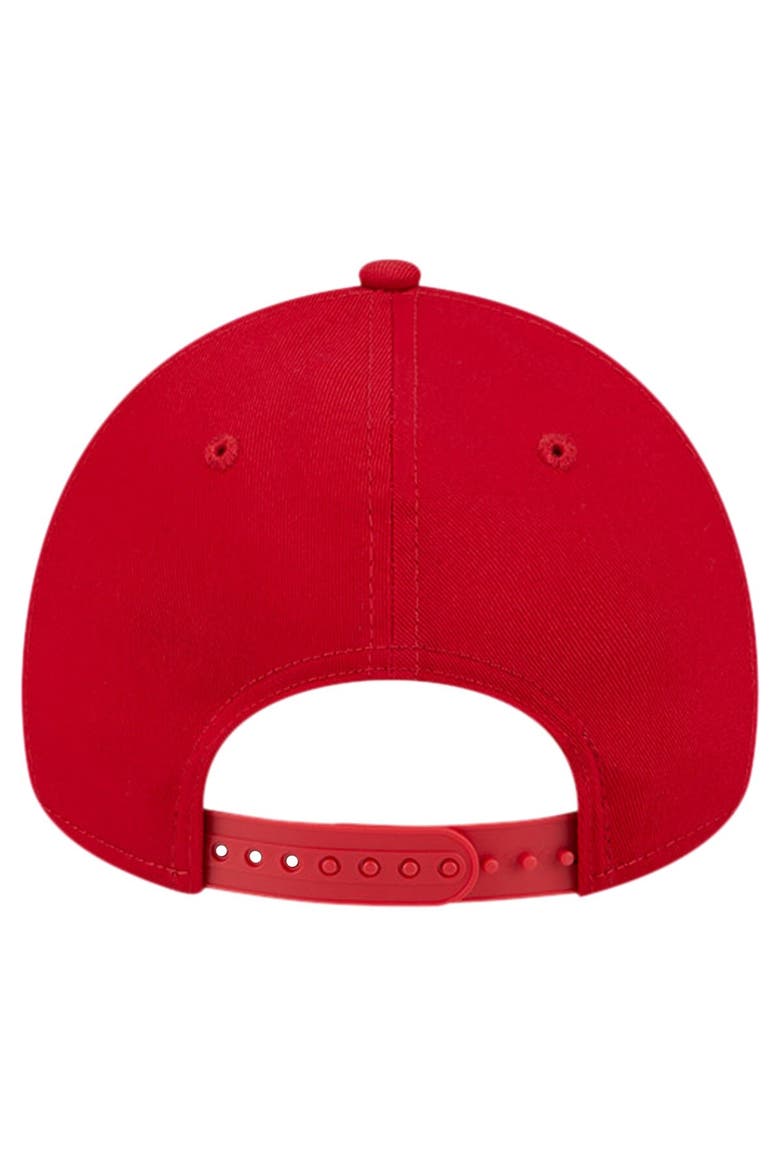 Men's New Era Red St. Louis Cardinals Team Color A-Frame 9FORTY Adjustable Hat, Alternate, color, Red