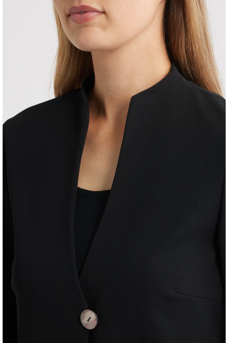 Deco Crepe Flare Sleeve Utility Jacket, Alternate, color, BLACK