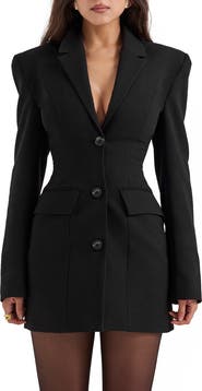 amia black blazer mini dress Amora Blazer Mini Dress - Black