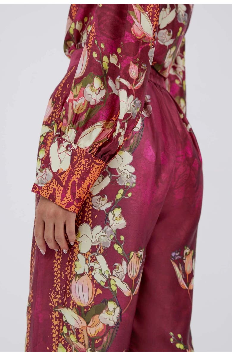 RAISHMA Lauren Burgundy Trousers, Alternate, color, Burgundy