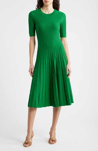 Elie Tahari The Wanda Fit & Flare Sweater Dress