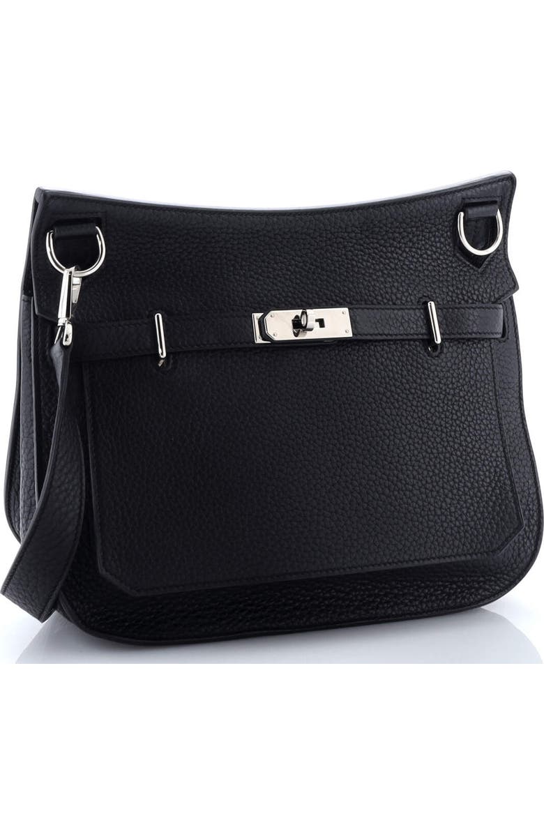 Pre-Owned Hermes Jypsiere Bag Clemence 28, Alternate, color, Noir