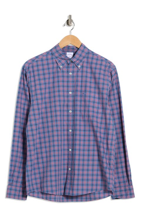 Sport Fit Plaid Button-Down Shirt