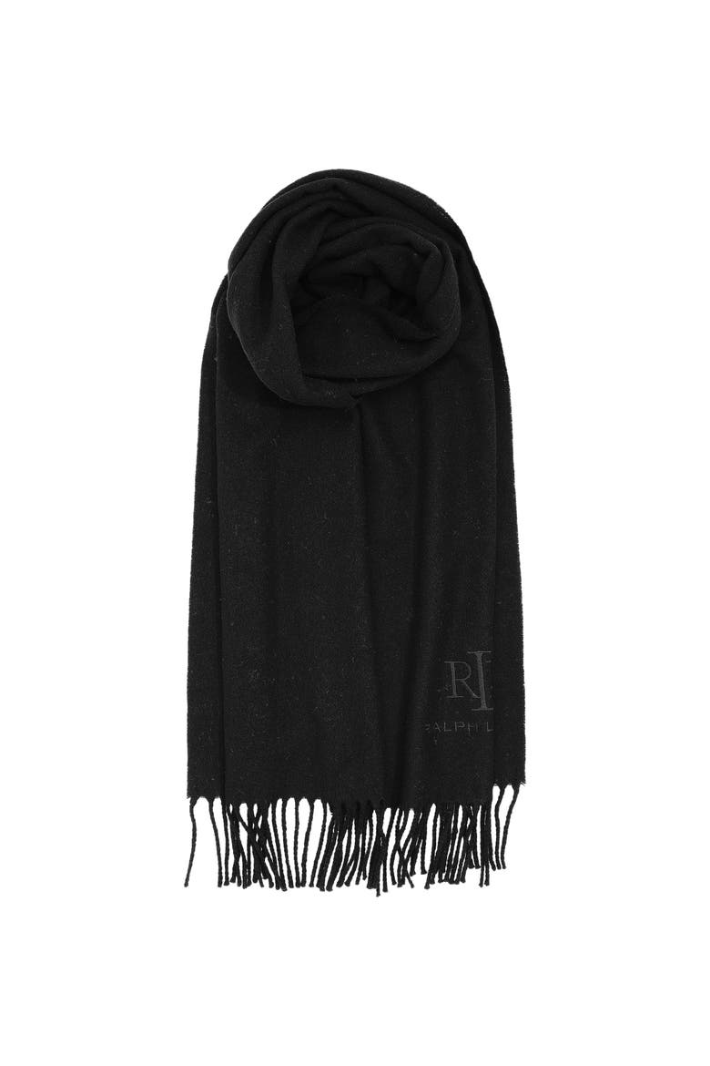 Wool Cashmere Signature Woven, Main, color, Black/Black