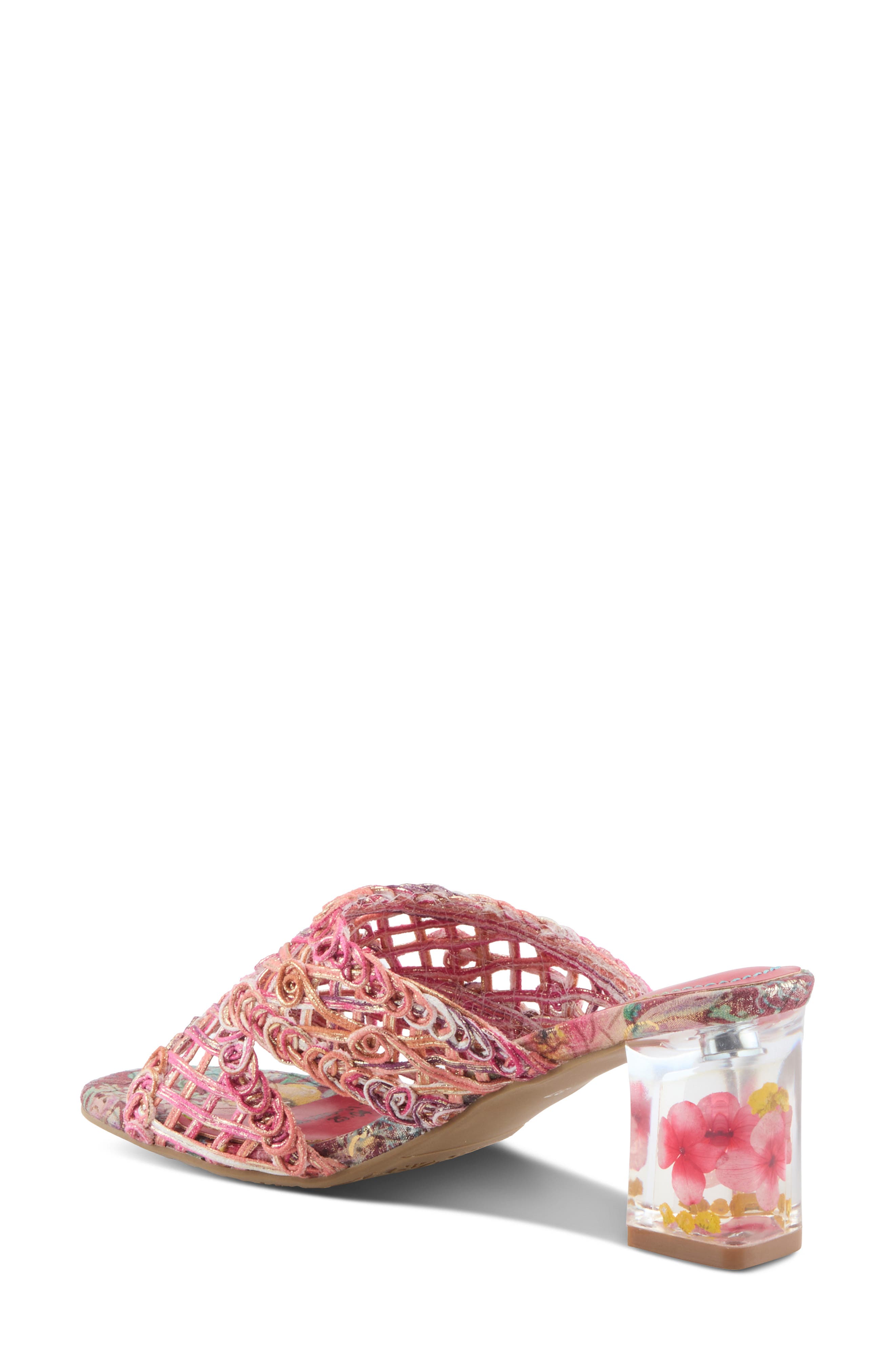 Lacyloops Sandal, Alternate, color, FUCHSIA MULTI