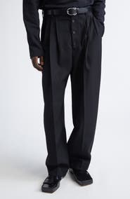 Jacquemus Le Pantalon Fernando Pleated Wool Pants