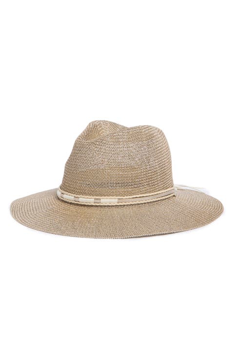 Sparkle Trim Panama Hat