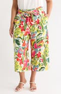 SUGARLIPS Wissa Tie Waist Wide Leg Pants