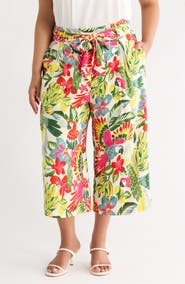 SUGARLIPS Wissa Tie Waist Wide Leg Pants