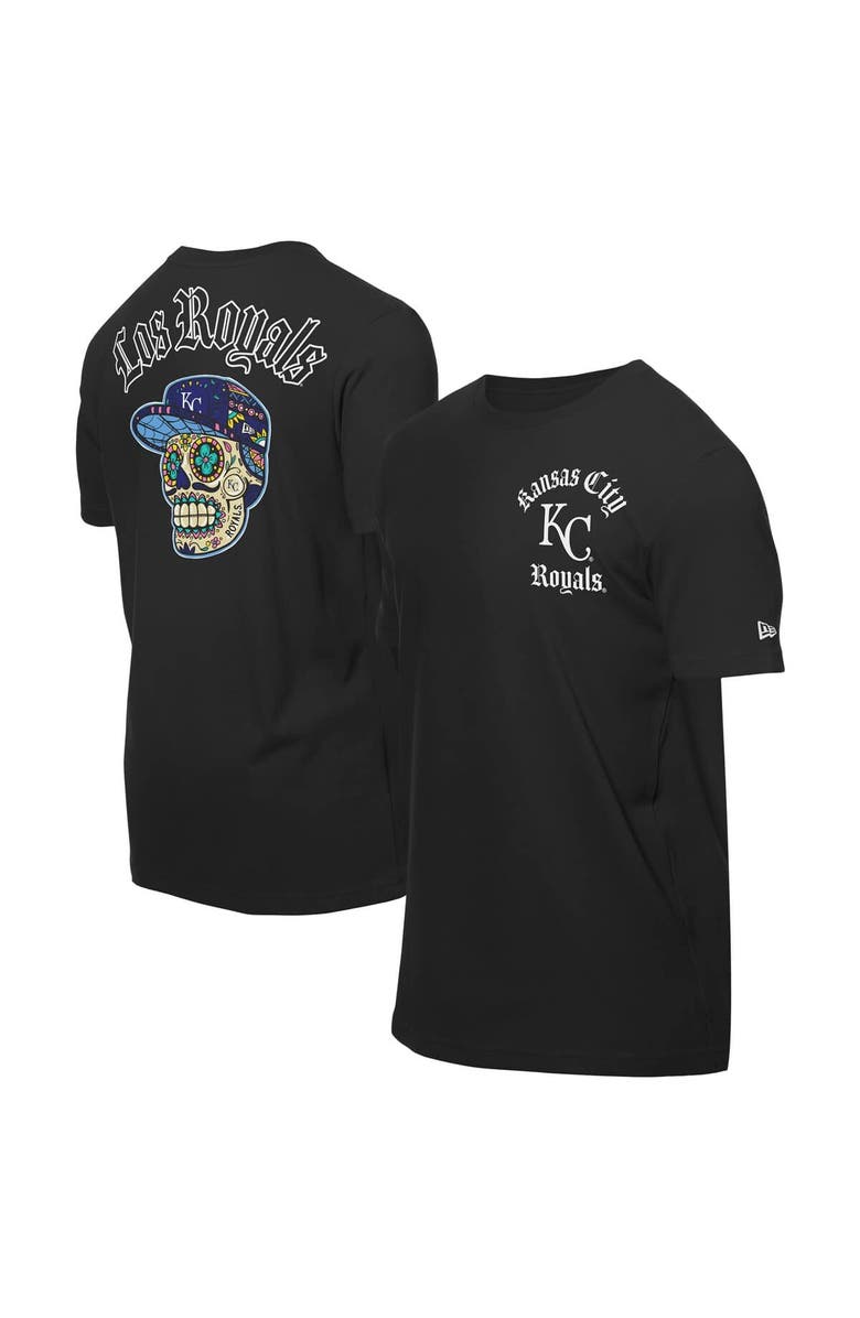 New Era Men's New Era Black Kansas City Royals Sugar Skulls T-Shirt, Alternate, color, Black