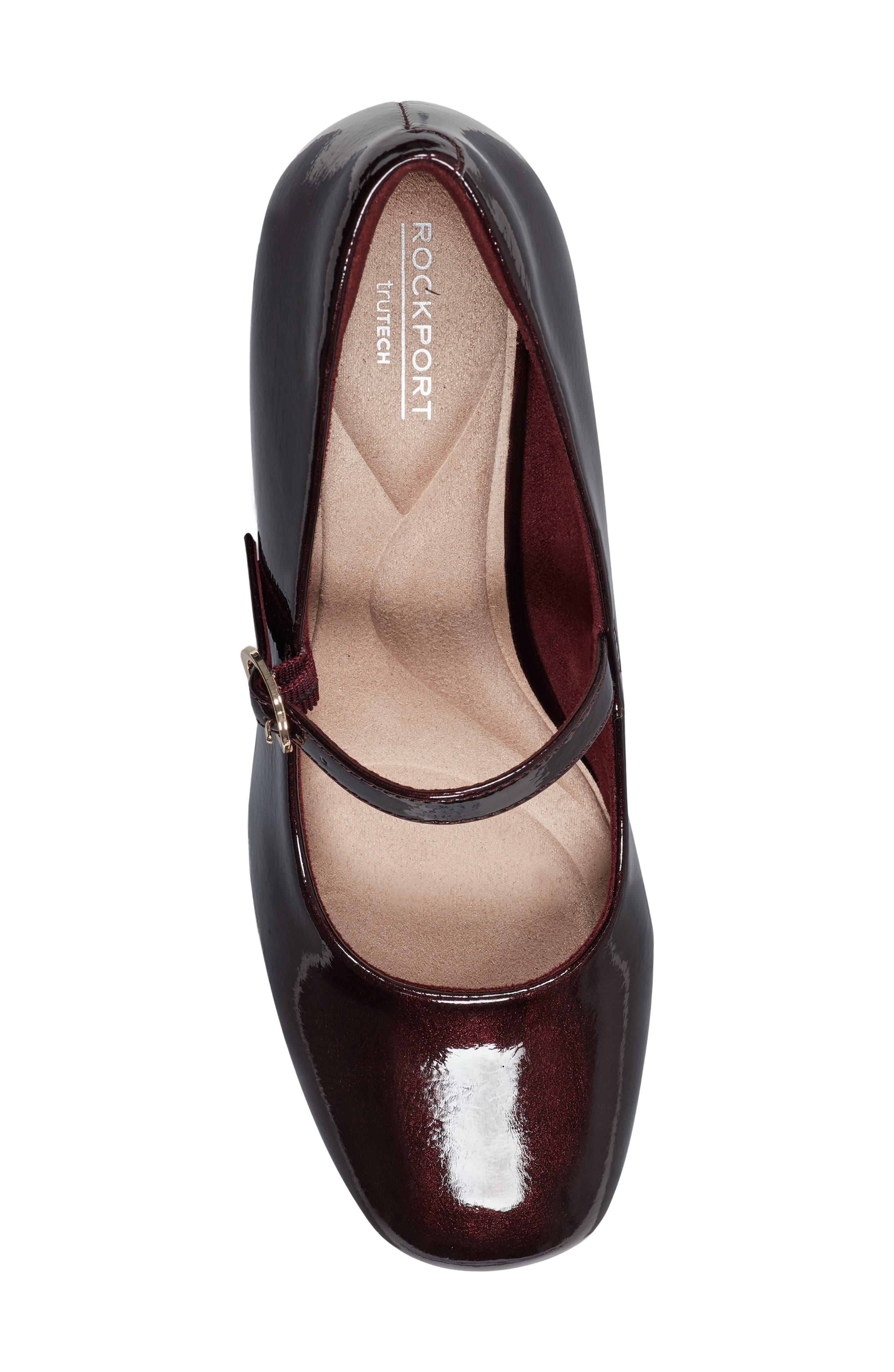 Rockport Xena Mary Jane Pump, Alternate, color, Merlot Patent