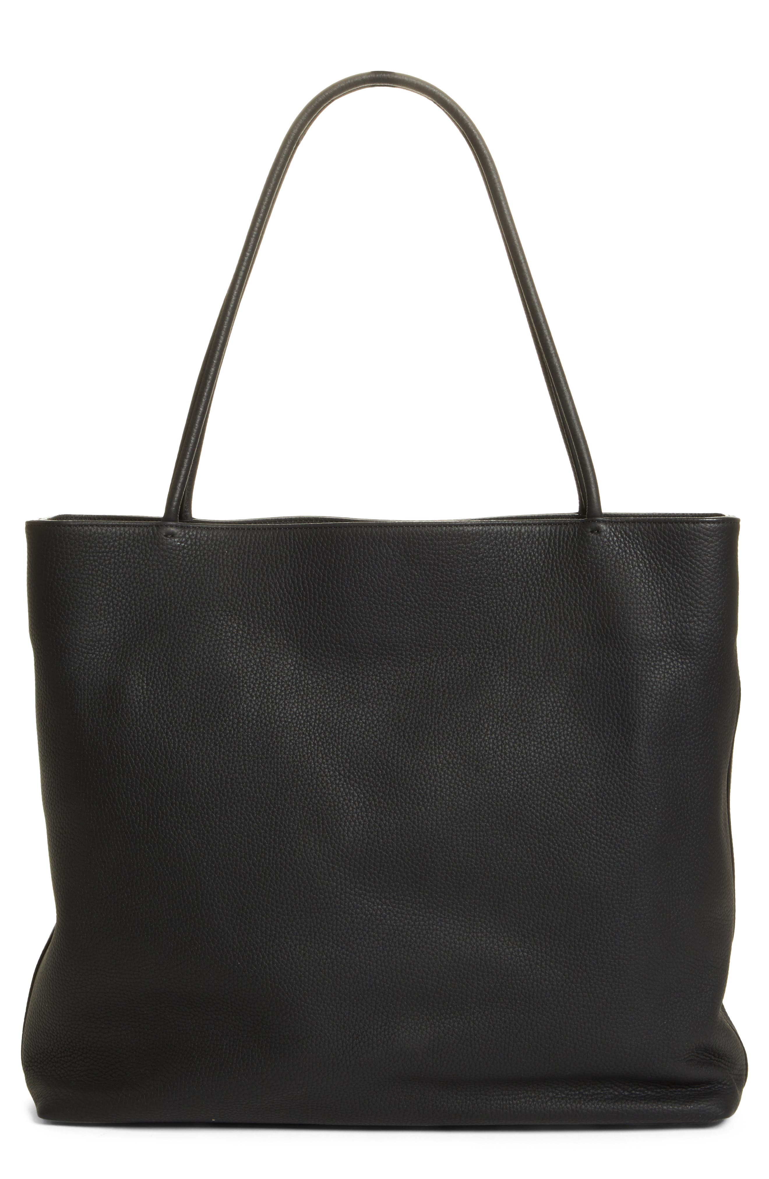 The Row Large Zip Leather Shopper, Alternate, color, 