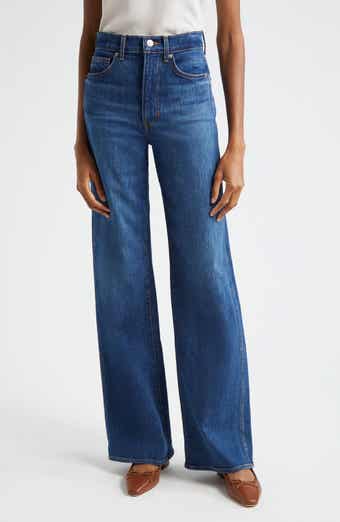 Veronica Beard Taylor High Waist Wide Leg Jeans