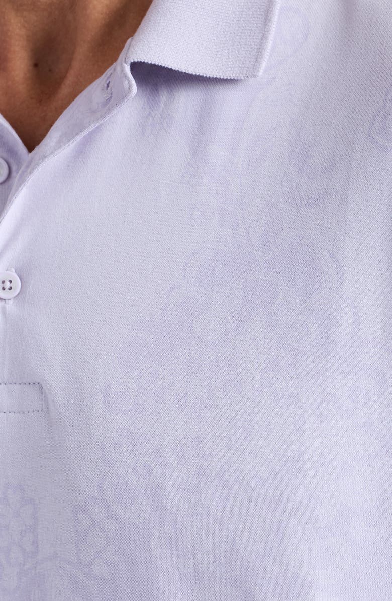 Robert Graham Linford Cotton Polo, Alternate, color, Lilac