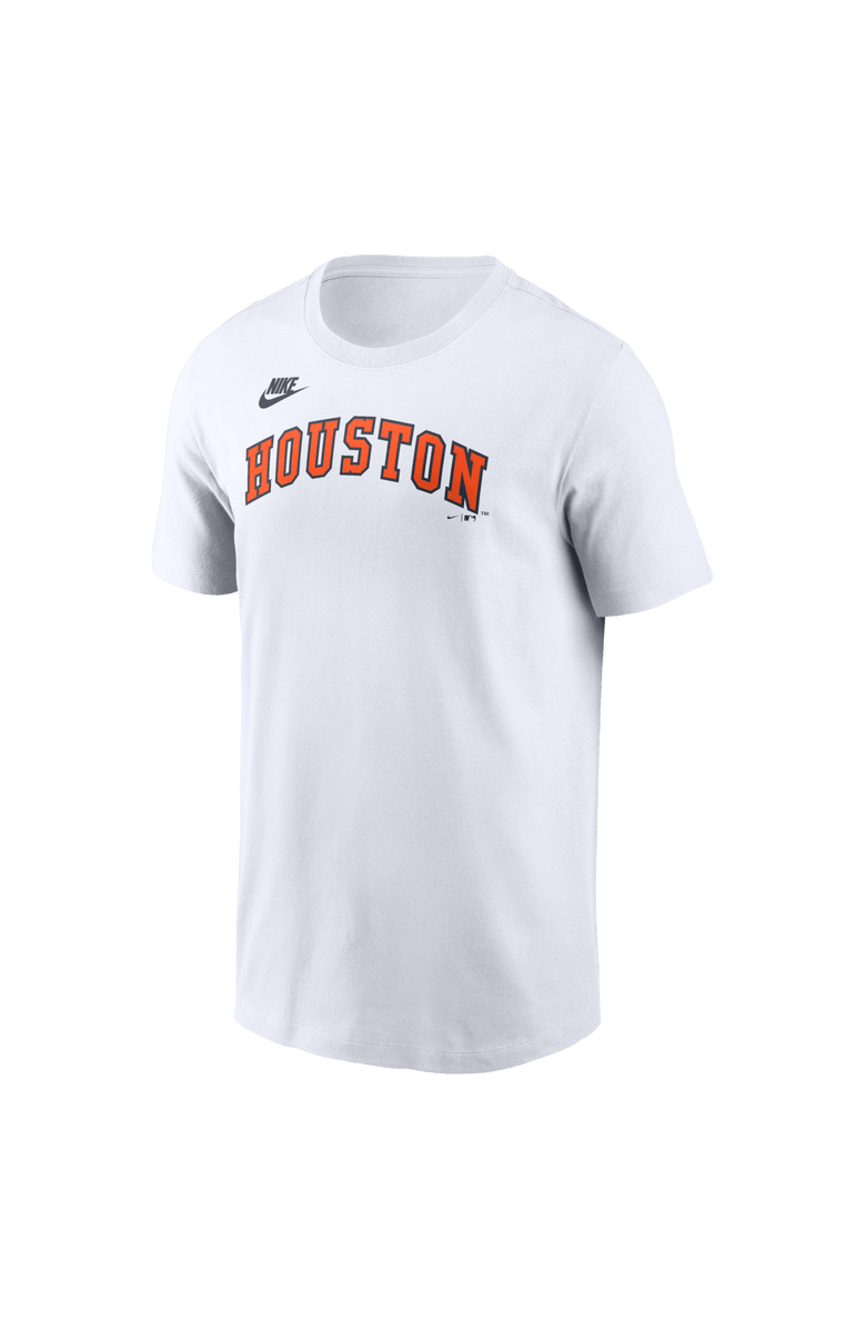 Nike Men's Nike White Houston Astros Cooperstown Collection Wordmark T-Shirt, Alternate, color, White