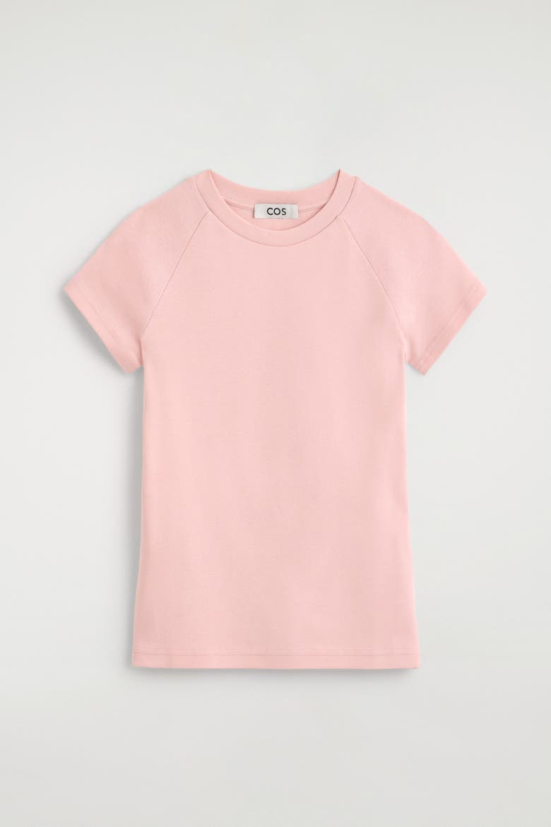 Slim Cotton T-Shirt, Alternate, color, PINK