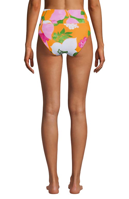 LANDS' END LANDS' END CHLORINE RESISTANT PINCHLESS HIGH WAISTED BIKINI BOTTOMS