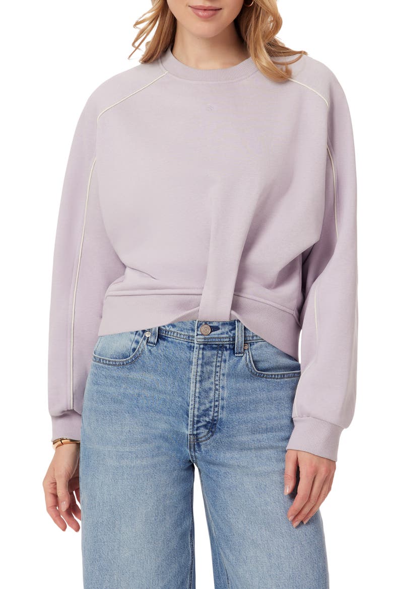 Piped Crewneck Sweatshirt, Main, color, IRIS