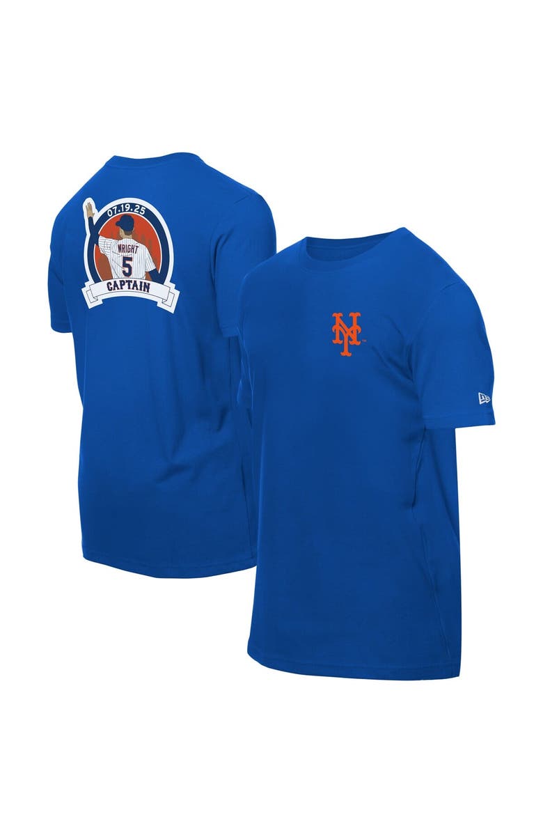 New Era Men's  New Era David Wright Royal New York Mets Retired Player Graphic T-Shirt, Alternate, color, Royal