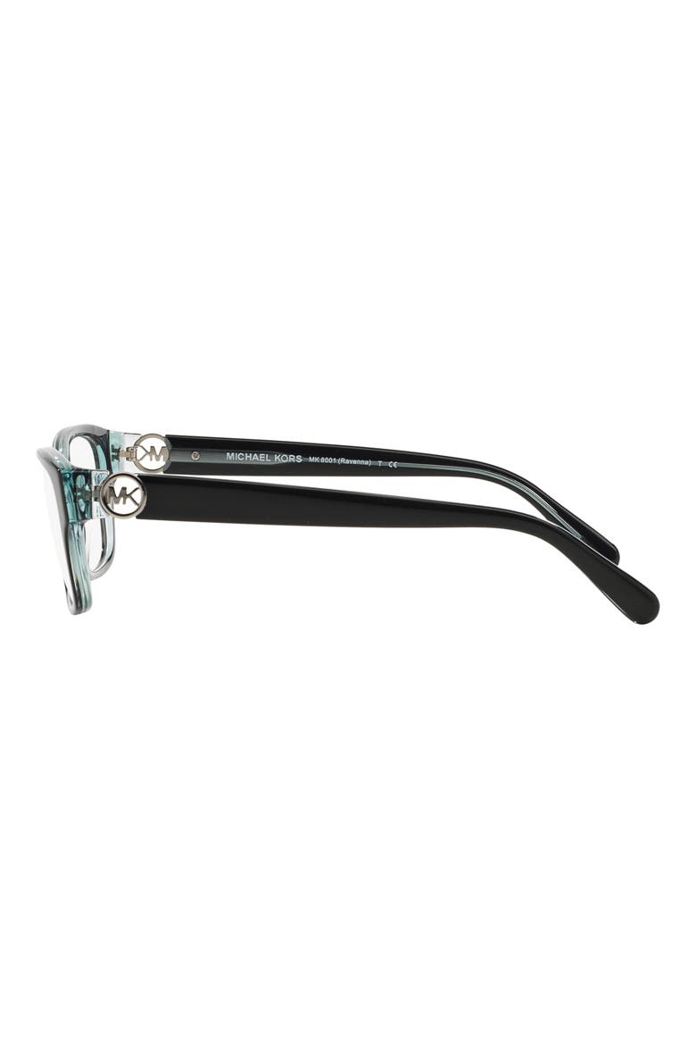 Ravenna 53mm Square Optical Glasses, Alternate, color, BLACK BLUE