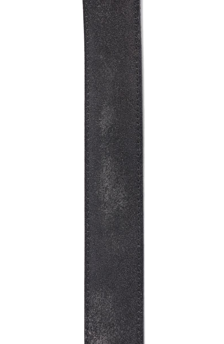 AllSaints Burnished Suede Belt, Alternate, color, Raven Grey / Matte Black 020