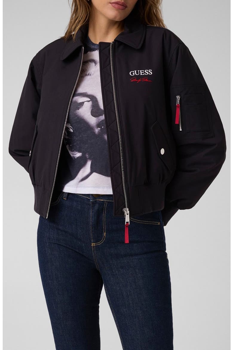 Marilyn Bomber Jacket, Main, color, JBLACK-BLACK