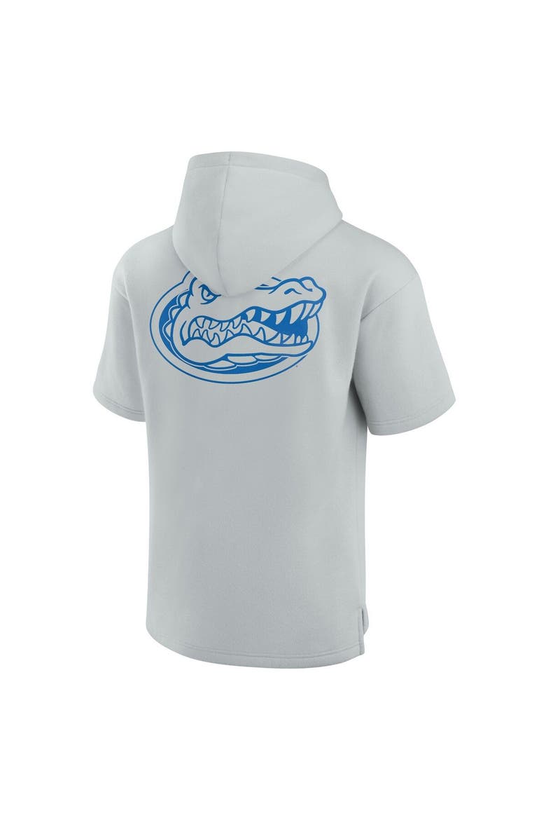 Unisex Fanatics Signature Gray Florida Gators Elements Super Soft Fleece Short Sleeve Pullover Hoodie, Alternate, color, Gray