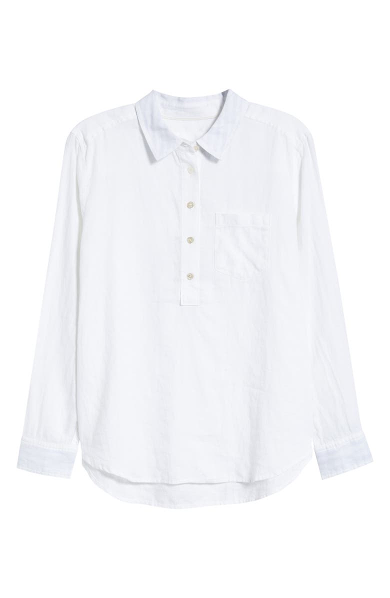 Tommy Bahama Coastalina Popover Blouse, Main, color, White